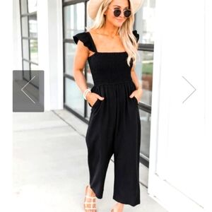 Entro Black Jumpsuit NWOT